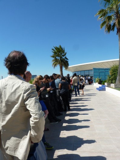 File d'attente projection Mad Max au Festival de Cannes 2015